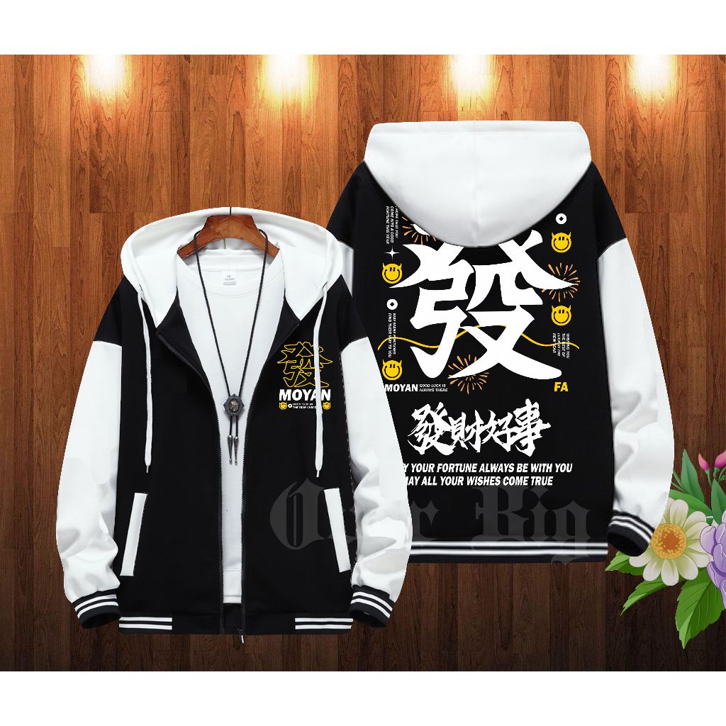 PROMO / Jaket Jepang Oversize jaket Varsity basseball Moyan ( M - 6XL ) bomber Bahan Tebal Pria