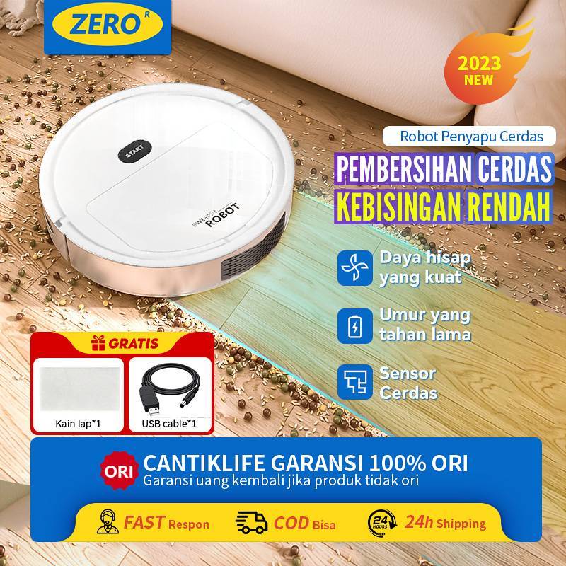 Robot Vacum Cleaner Portable Penyedot Debu Rumah Sapu Otomatis Robot Pembersih Lantai