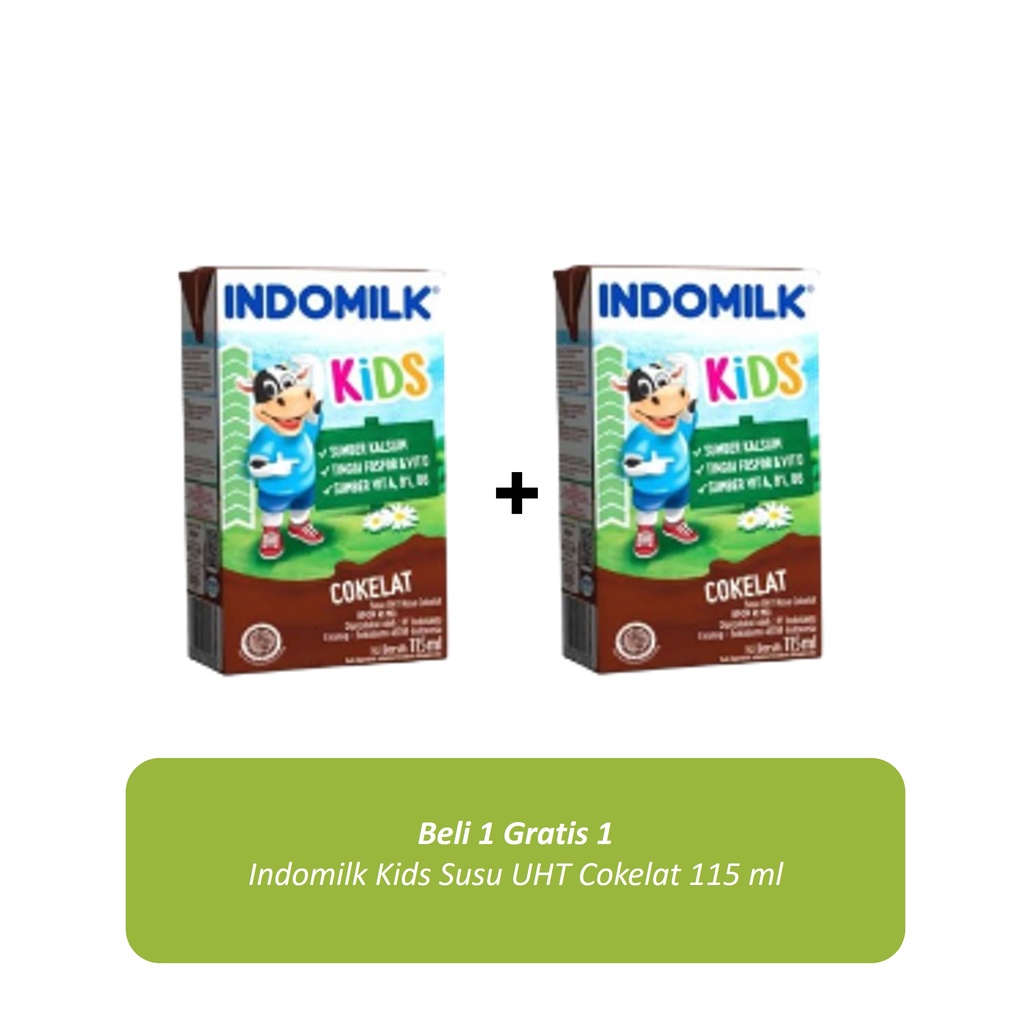

B1G1 - Indomilk Kids Susu UHT Cokelat 115 ml