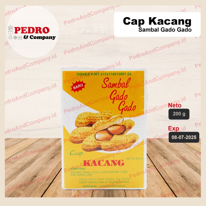

Ratu Sambal gado gado cap kacang (tidak pedas) 200 gram - peanut salad