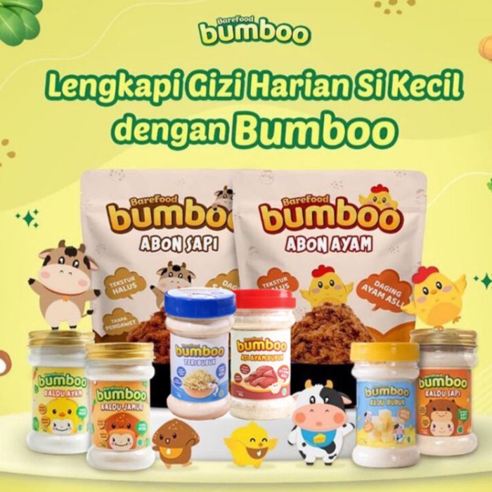 

BUMBOO By Barefood Kaldu / Abon Bayi Anak Asli MPASI No MSG Tanpa Gula Garam