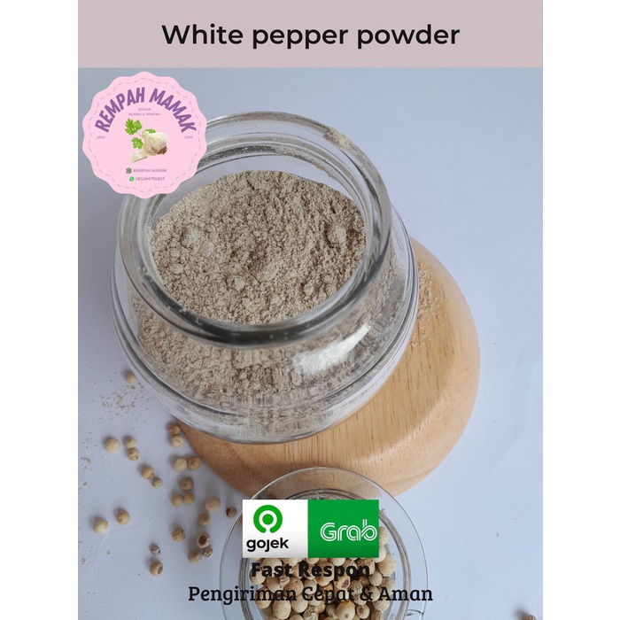 

White pepper powder 500 gram/ lada putih bubuk/ merica bubuk