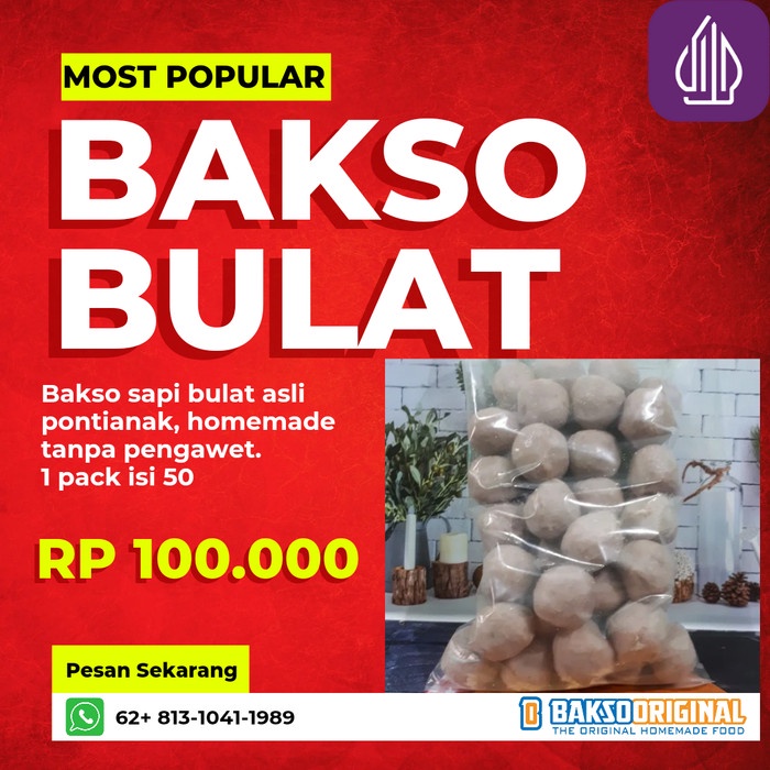 

Promo Terbatas Bakso Sapi Bulat Khas Pontianak Aman