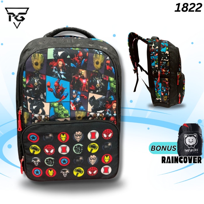 Smiggle superhero marvel avengers tas sekolah anak laki laki SD import