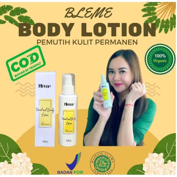 BLEME ORIGINAL BODY LOTION WHITENING HAND BODY PEMUTIH KULIT PERMANEN MENCERAHKAN MEMUTIHKAN TUBUH