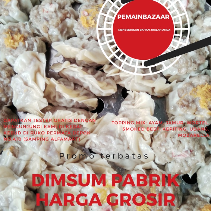 

Promo Terbatas Dimsum Pabrik Isi 100 Pcs Dapat 2 Saos Aman