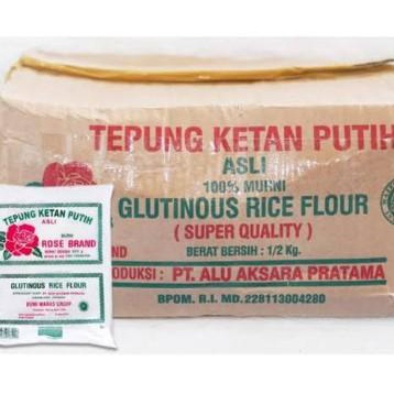 

Tepung Ketan Putih Rosebrand 500gr per Dus isi 20 Sachet Ori 100%