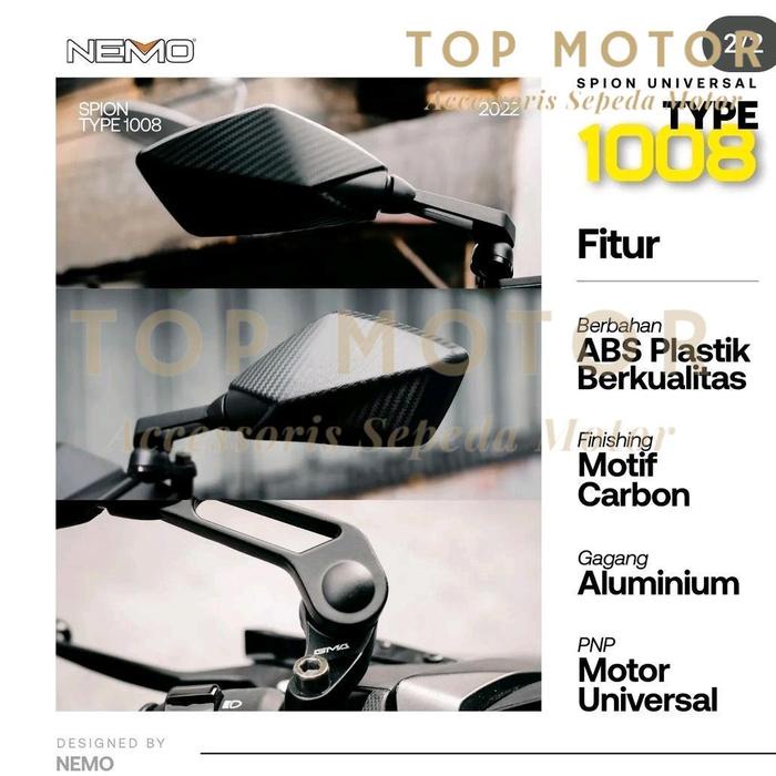 SALE TERHOTT ACCESSORIES KACA SPION DUCATI NEMO 1008 ORIGINAL NEMO READYY