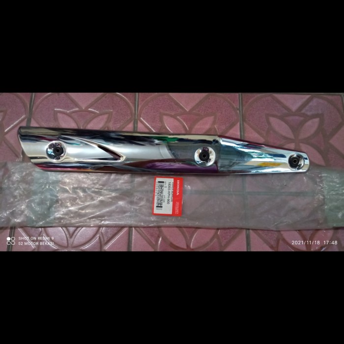 tameng knalpot karisma supra x 125 lama original ahm