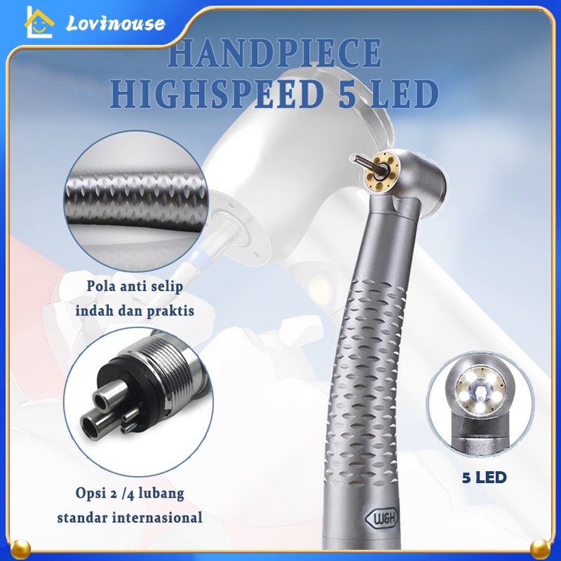 W&H Hand piece dental HighSpeed SET 2/4 holes 5 LED dental WNH High Speed AY0