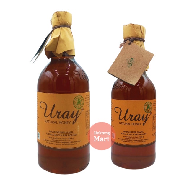 

Promo Terbatas Uray Natural Honey 450Ml/875Ml Madu Alami Kemasan Botol Beling Aman