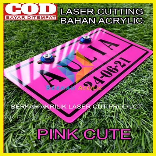 

PROMO [ SEHARI JADI ] plat nomor sepeda listrik custom nama bahan akrilik 2mm / plat sepeda listrik