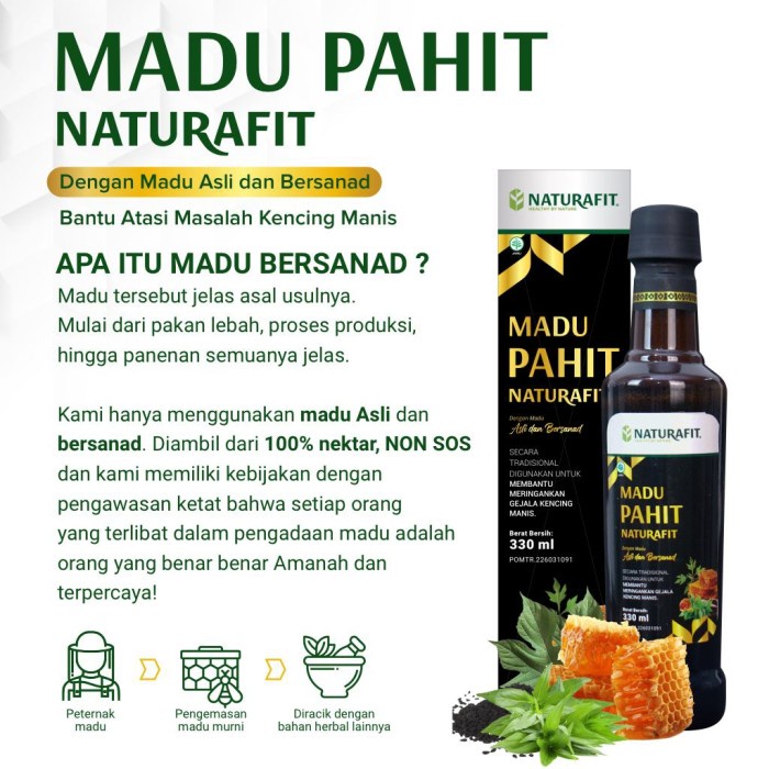 

Sale Terbatas Madu Pahit Naturafit Madu Hitam Pahit Diabetes Kencing Manis Akasia Aman