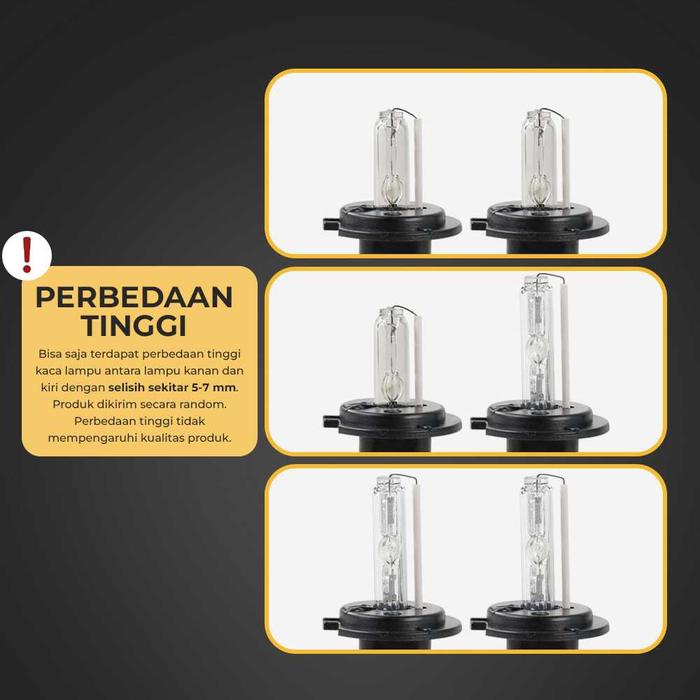 Lampu Mobil HID Xenon H7 6000K 55W 2PCS + Ballast 12V - RSVR Car Motorcycle