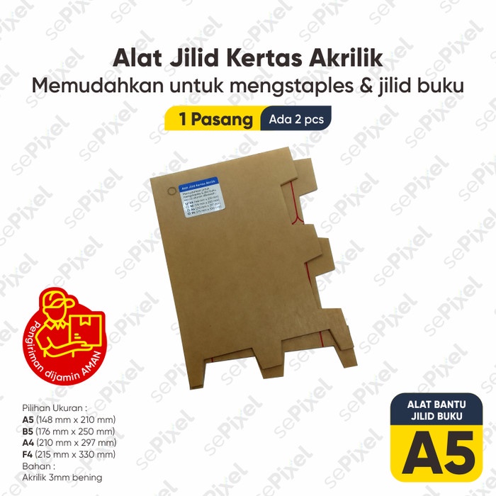 

PRODUK TERBATAS Alat Jilid Kertas Akrilik memudahkan jilid buku F4 A4 B5 A4