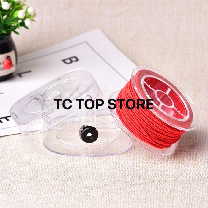 

SALE TALI ELASTIS / TALI KARET KEMASAN KOTAK AKRILIK 0.8MM 1.5MM