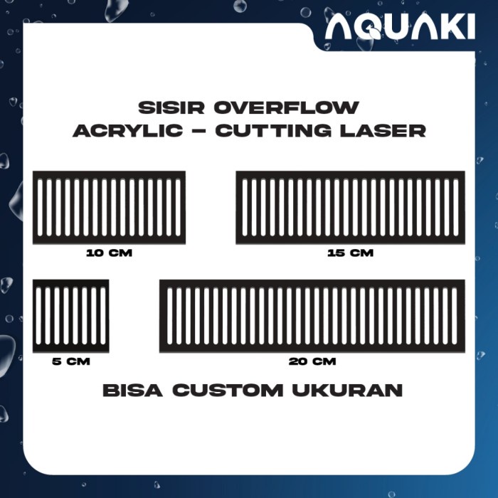 

STOK TERBATAS AKRILIK SISIR OVERFLOW AQUASCAPE