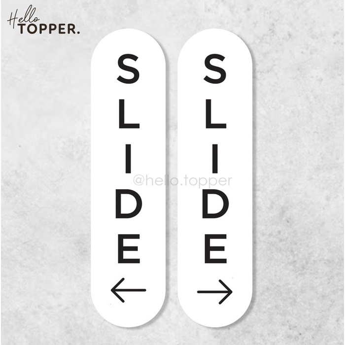 

PROMO SPECIAL Sign Slide Acrylic Printed / Sign Akrilik Slide Geser Arah