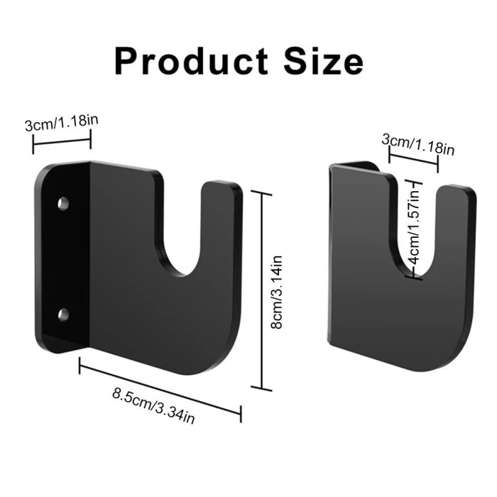 

BERMUTU Acrylic Holder Dinding Skateboard Rak Gantung Papan Skateboard Akrilik Tempat Penyimpanan