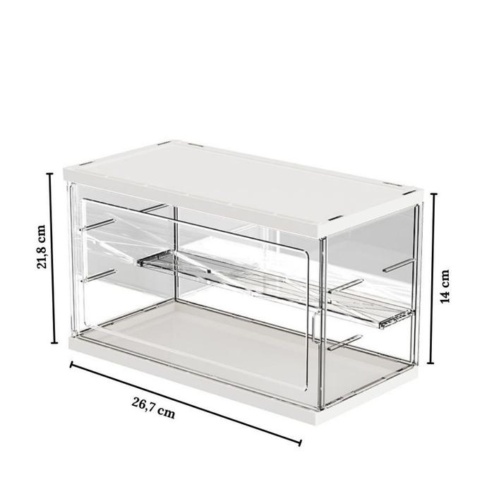 

NEW Kotak Display Penyimpanan Bening 2/3 Tingkat/Storage Box Mainan, Nenderoid atau Action
