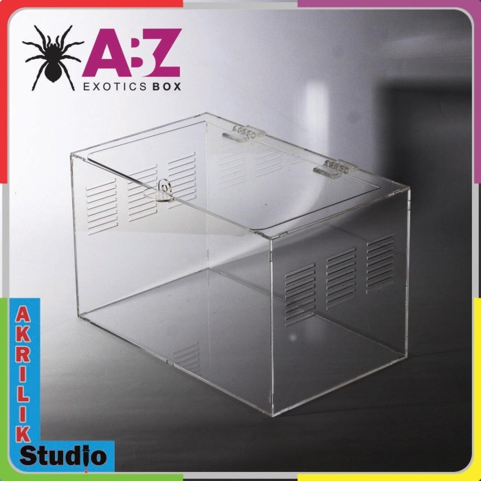 

GRATIS ONGKIR Box Akrilik, Kandang Hewan,Reptil PxLxT15x10x10