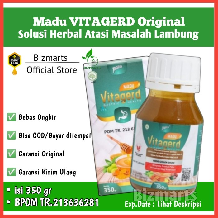 

Promo Terbatas Madu Vitagerd Obat Herbal Maag & Asam Lambung Vita Gerd Original Bpom Aman