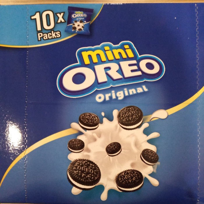 

JTTOP" OREO MINI BISKUIT BITE SIZE BOX ISI 10 BKS