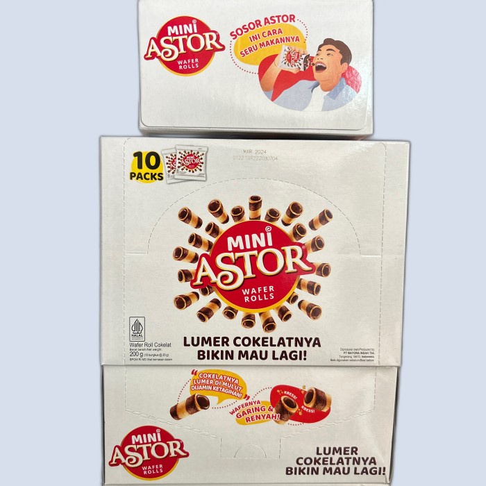 

JTTOP" MINI ASTOR WAFER ROLLS COKLAT (KEMASAN SACHET)