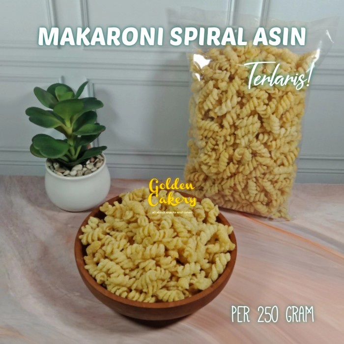 

JTTOP" MAKARONI SPIRAL ASIN DAN PEDAS 250 GRAM TERLARIS