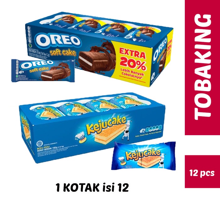 

JTTOP" OREO SOFT CAKE / KEJU CAKE ISI 12 BOLU SOFTCAKE KEJUCAKE