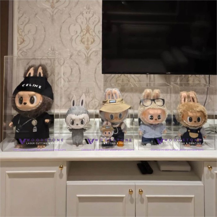 

CUCI GUDANG Akrilik Labubu Fall In Wild / Kotak Display Labubu Time To Chill