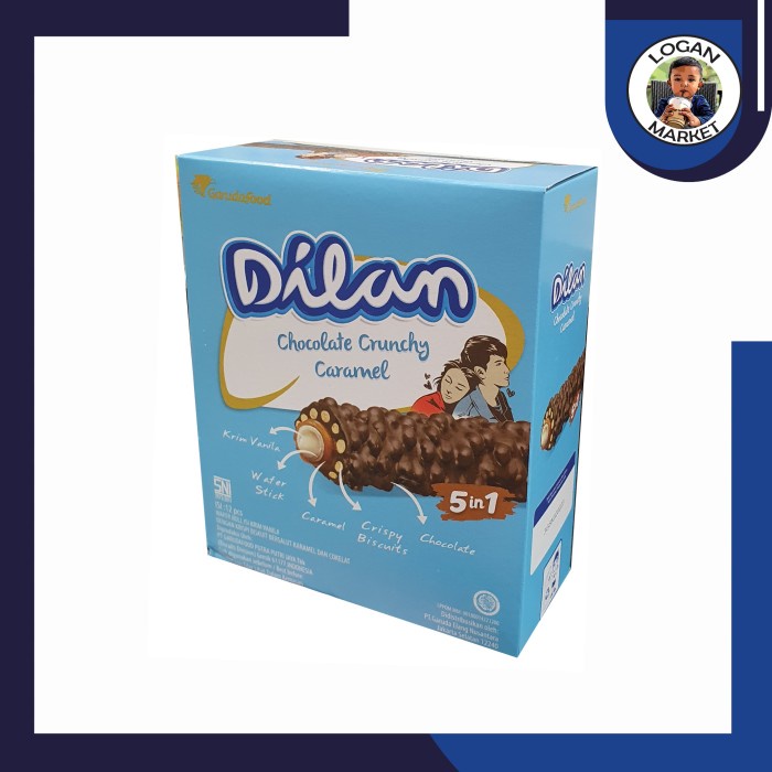 

JTTOP" DILAN CHOCOLATE CRUNCHY CARAMEL BOX ISI 12PCS 12 PCS