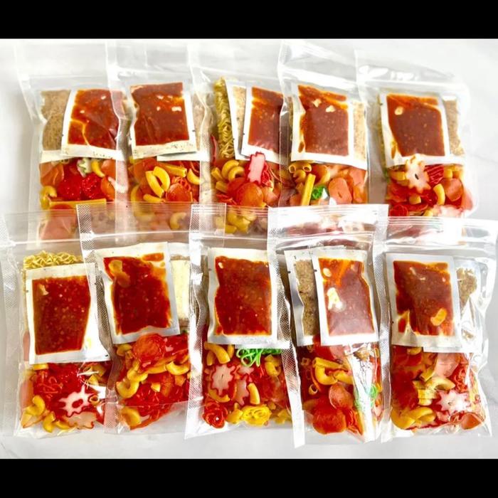 

JTTOP" MIX BASO ACI 4, SEBLAK 4, CUANKI 4 ABAH ACENG INSTAN SAMBAL FOOD PEDAS CIRENG ISI