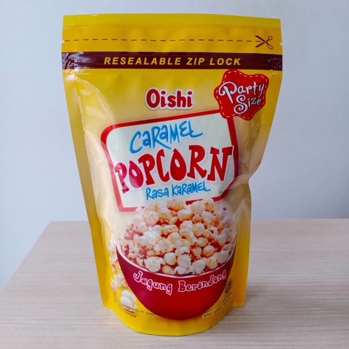 

JTTOP" OISHI KARAMEL POPCORN/ CAMILAN SNACK JAGUNG POP CORN KARAMEL 100GR