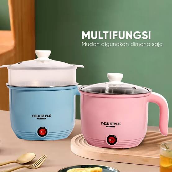 Newstyle Panci Listrik Y05 Panci Elektrik Multifungsi Elektrik Cooker