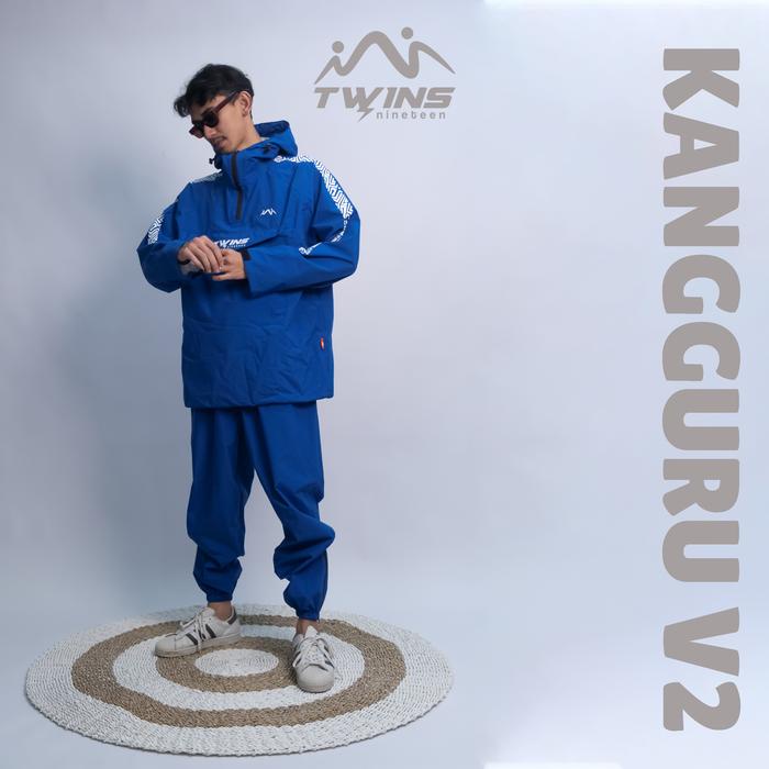 Jas Hujan Desa Setelan Pria Nita Anti Air Twins19 Terof Zipper