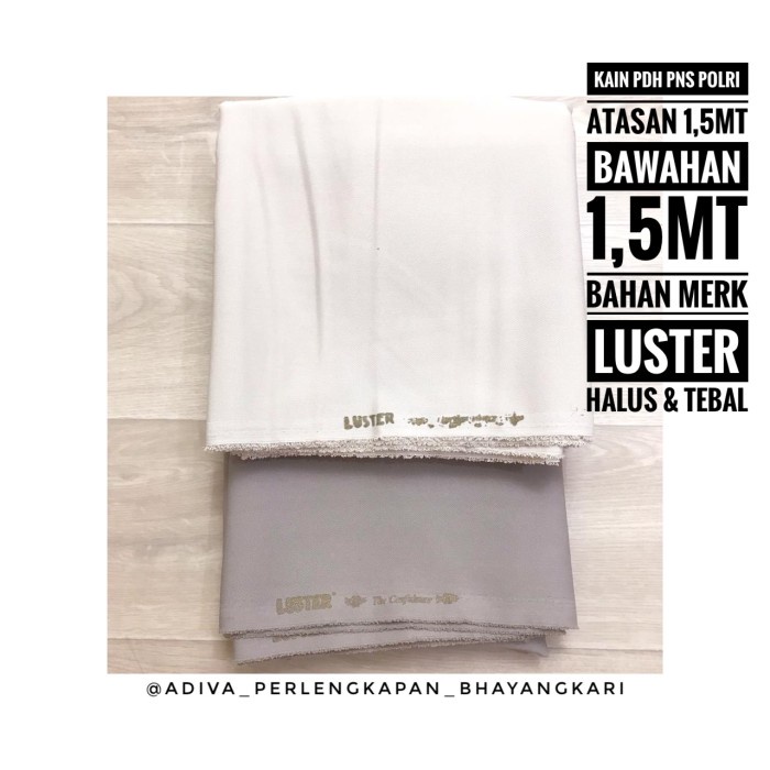 JTTOP" KAIN PDH PNS POLRI MERK LUSTER