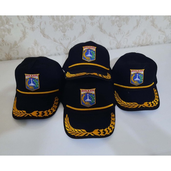 JTTOP" TOPI PNS PEMDA DKI / PEMPROV DKI JAKARTA BAHAN LAKEN