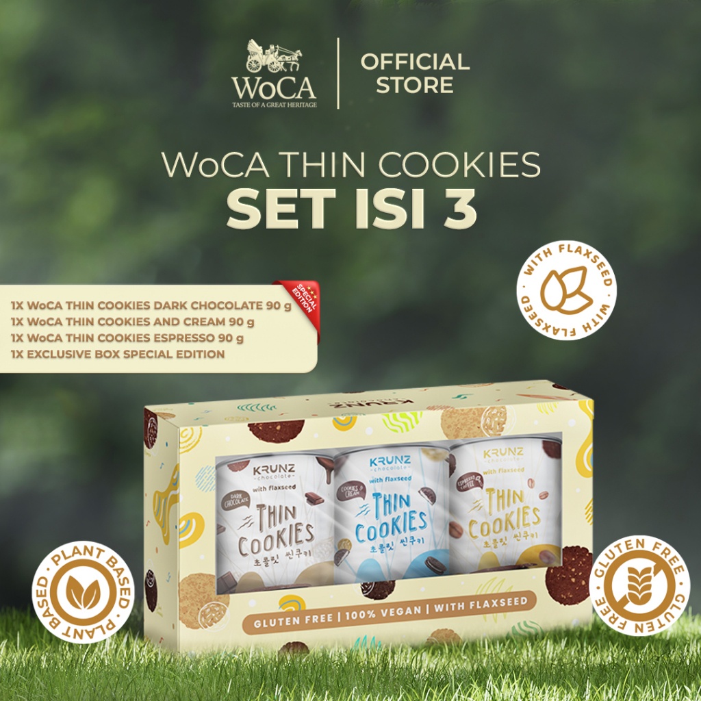 

WoCA Krunz Thin Cookies Paket Bundling 3 Varian Rasa