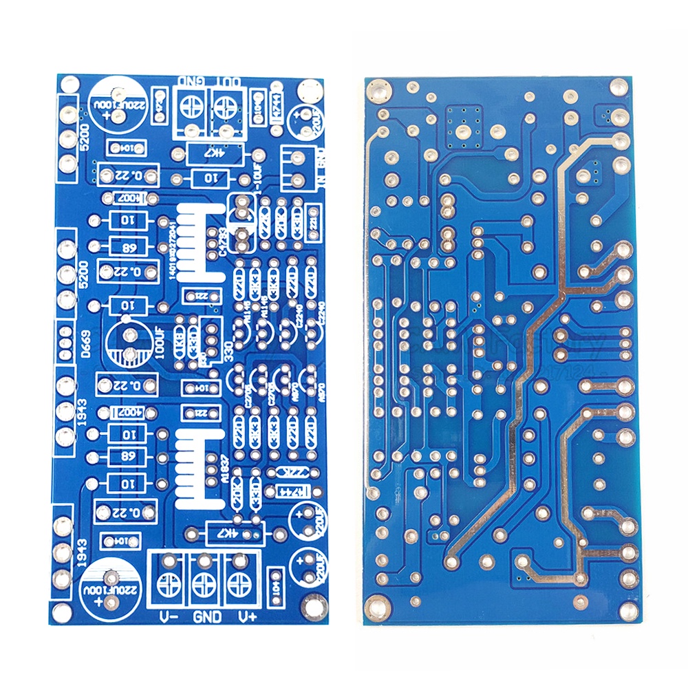 Pcb Board 1943+5200 Mono Power Amplifier Board For Audiophile Diy 200W Pcb Board Circuit Design