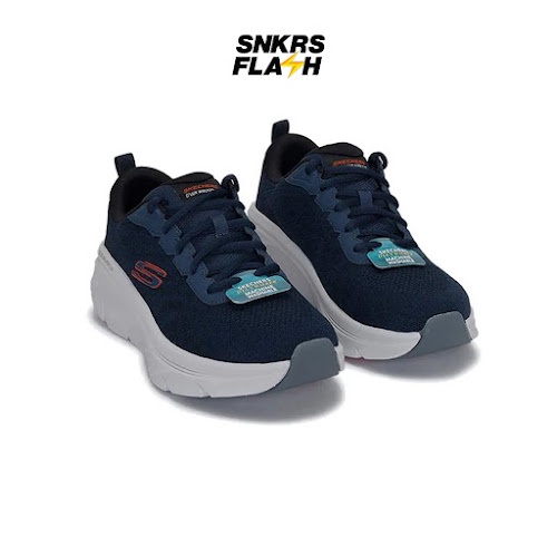 SKECHERS Sport Dlux Walker 2 Navy Red Sepatu Training Pria - 232718NVRD - Size 41