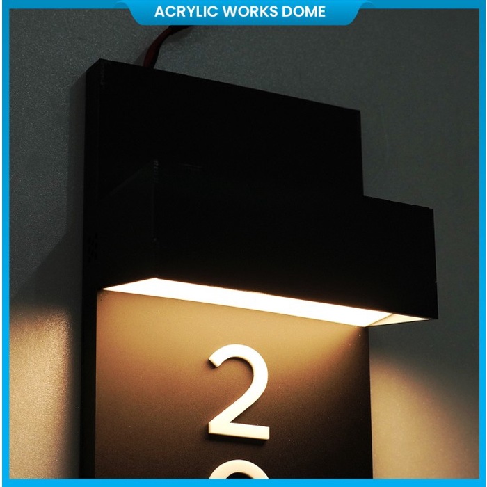 

BOOM SALE Nomor Rumah LED Akrilik Papan Alamat Rumah Lampu Aesthetic Model Pilar