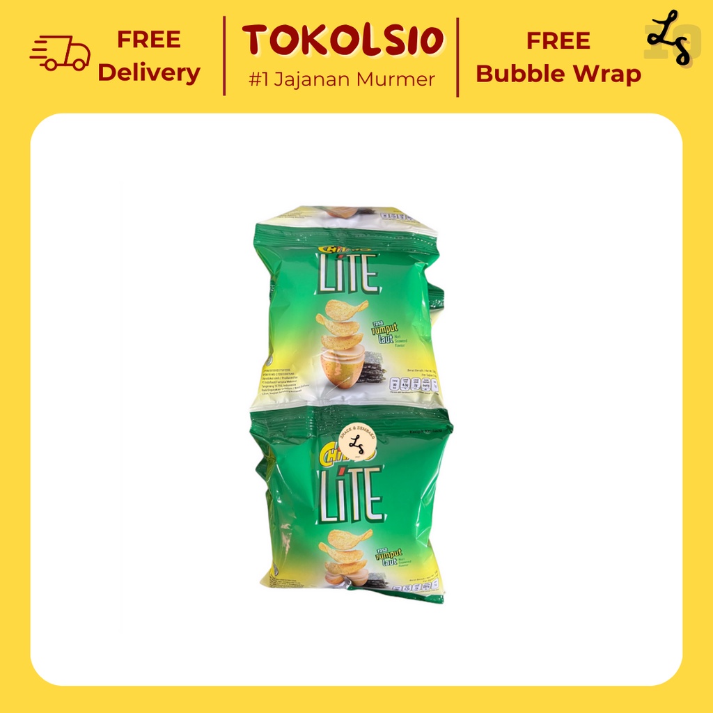 

Chitato Lite Keripik Rumput Laut 1 Renceng Isi 10 pcs @14gr WE!