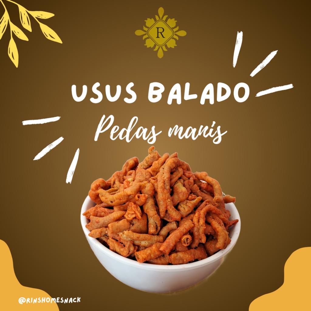 

Kripik Usus balado pedas manis 500gr WE!