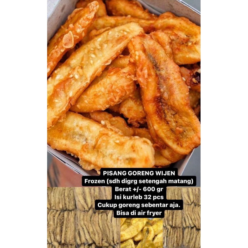 

Pisang wijen ponti isi 32 pcs 600 gr WE!