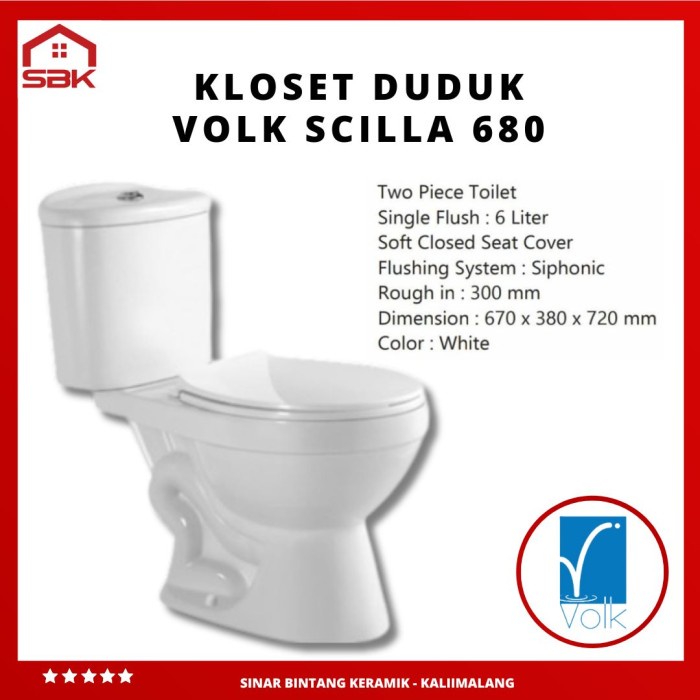 PROMO Kloset Duduk Volk Scilla 680