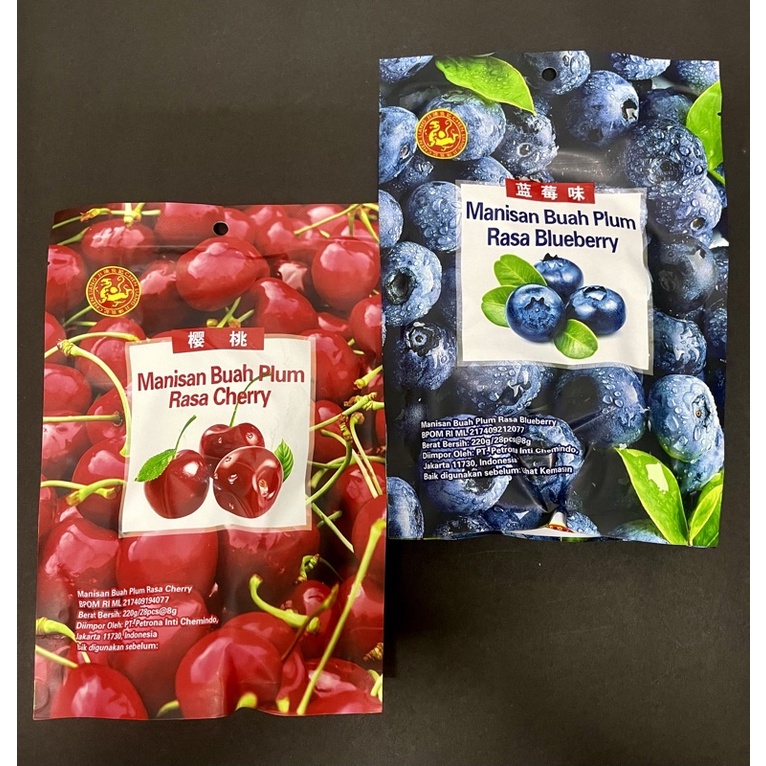

chen liang ji plum blueberry dan cherry peach 220 gr WE!