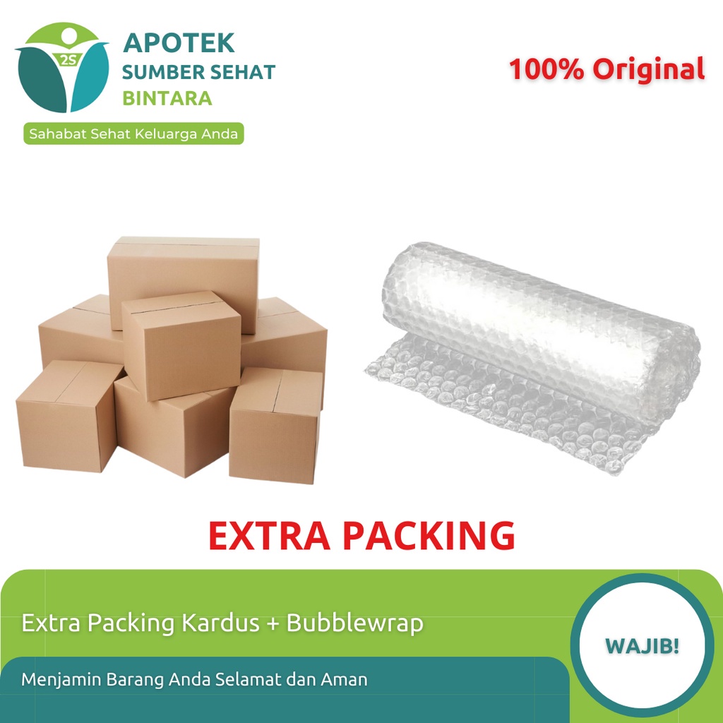 

Extra Packing Kardus + Bubble Wrap