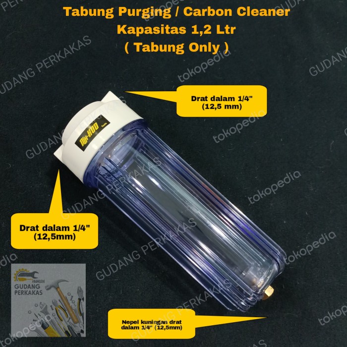 Botol Purging Diesel TABUNG ONLY - Tabung Carbon Cleaner Gurah Mesin