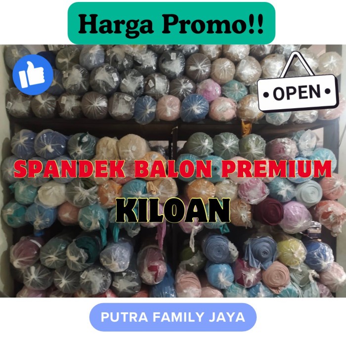 ..... Kain Spandek Balon Premium Kiloan